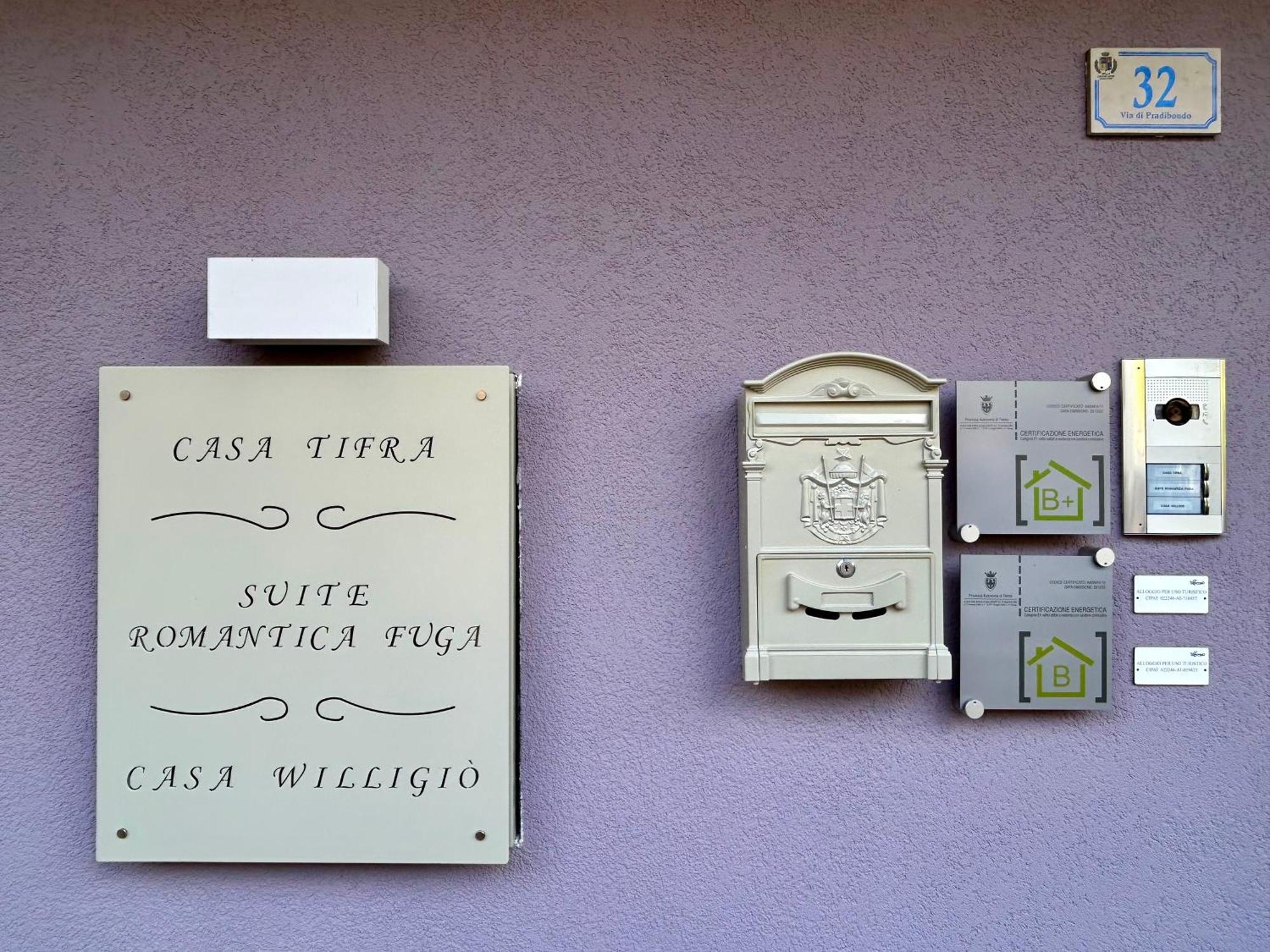 Casa Willigio Lejlighed Roncone Eksteriør billede